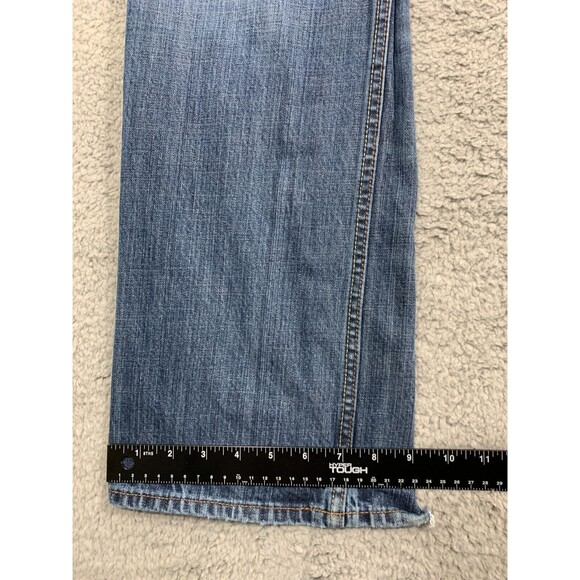 BANANA REPUBLIC Straight Fit 34x34 Distressed Denim Blue Jeans 5 Pockets 2009 - Picture 11 of 12